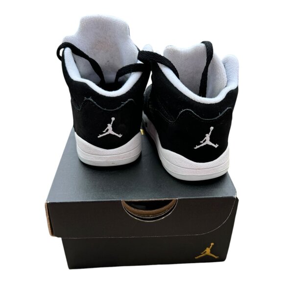 Air Jordan 5 Retro TD 6C Toddler High-Top Sneakers Moonlight Oreo Blk 440890 011 - Picture 3 of 7